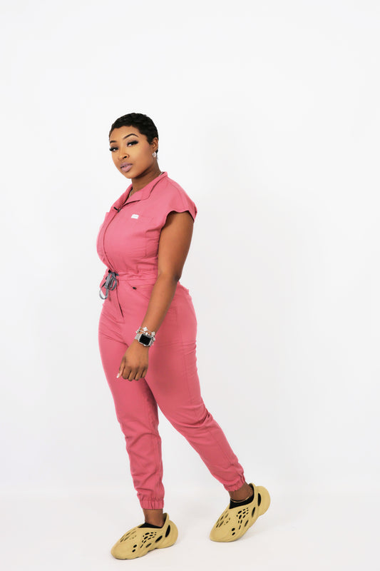 "Blush Print" Jumpsuit